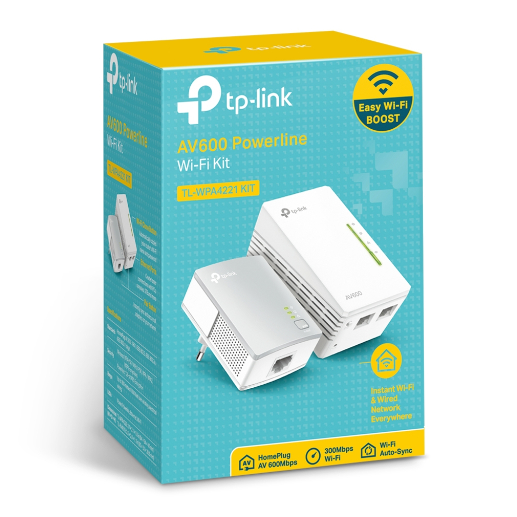Мрежови адаптор TP-Link TL-WPA4221 KIT powerline wifi адаптер